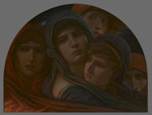 Ein Blick in die Hölle oder Angst, 1888-98 von Elihu Vedder