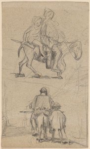 Vater, Sohn und Esel von Elihu Vedder