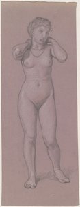 Weiblicher Akt mit Halskette von Elihu Vedder