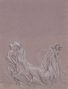 Figurenstudien (recto); Draperiestudie (verso)