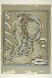 Figurenstudie für Rubaiyat von Omar Khayyam von Elihu Vedder