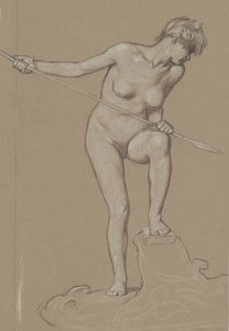 Mädchen spießt Delfin auf von Elihu Vedder