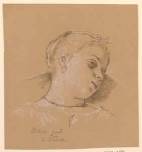 Italienisches Mädchen von Elihu Vedder