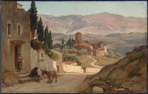 In der Nähe von Perugia, 1870 von Elihu Vedder