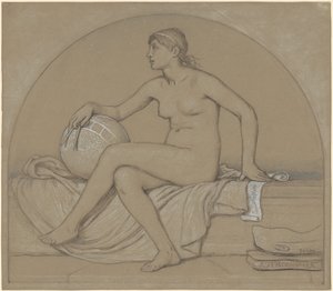 Studie für "Astronomie" von Elihu Vedder