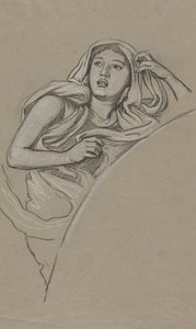 Studie für Figur rechts von Luna