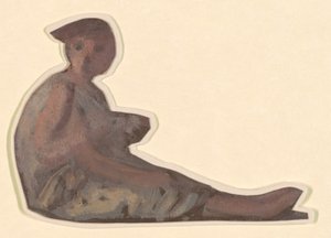 Studie für "Griechische Mädchen beim Baden" von Elihu Vedder