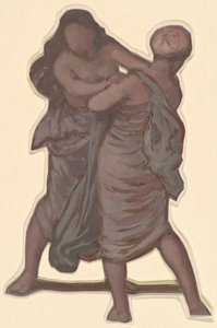 Studie für Griechische Mädchen beim Baden, ca. 1872 von Elihu Vedder