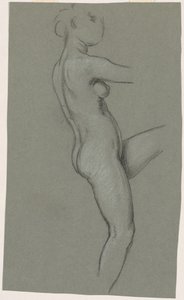 Studie für "Die Schicksale sammeln die Sterne" von Elihu Vedder