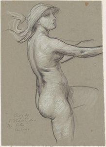 Studie für "Die Schicksale sammeln die Sterne" von Elihu Vedder