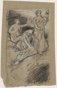 Studie für Die Schicksale sammeln die Sterne, 1884-1887