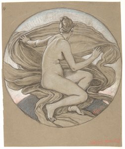 Studie für "The Morning Glory" von Elihu Vedder