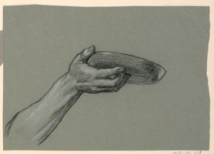 Studie eines Arms von Elihu Vedder
