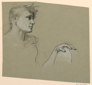 Studie einer Figur von Elihu Vedder