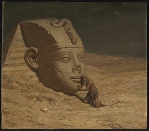 Der Fragende der Sphinx von Elihu Vedder
