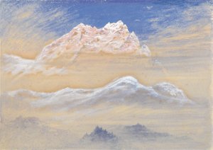Bergblick: Teil der Terglon Alpenkette, gesehen von nahe Rudmannsdorf, Italien
