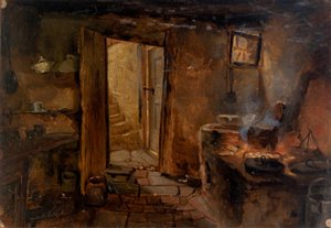 Innenansicht einer Küche von Eliphalet Fraser Andrews