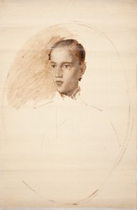 Porträtskizze. Vermutlich der Sohn des Künstlers Thorald Jerichau von Elisabeth Jerichau Baumann