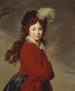 Porträt der Herzogin Anna Feodorowna von Russland 1781-1860, Prinzessin Juliane von Sachsen-Coburg-Saalfeld von Elisabeth Louise Vigee Lebrun