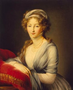 Porträt von Kaiserin Elisabeth Alexejewna, Prinzessin Louise von Baden 1779-1826, 1798 von Elisabeth Louise Vigee Lebrun