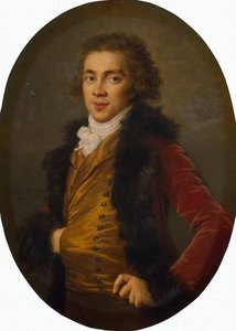 Porträt von Prinz Grigory Alexandrovich Stroganov 1770-1857, 1793 von Elisabeth Louise Vigee Lebrun