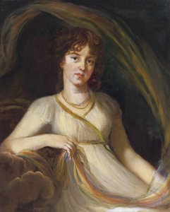 Porträt von Prinzessin Ekaterina Osipovna Tyufyakina, geb. Khorvat 1777-1802 als Iris, 1802 von Elisabeth Louise Vigee Lebrun