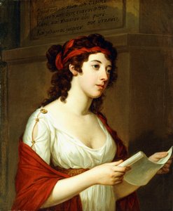 Porträt einer Dame als Sappho