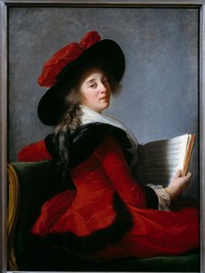 Porträt der Baronin von Crussol. Gemälde von Marie Elisabeth Louise Vigee Le Brun (oder Vigee-Lebrun oder Vigee Lebrun) (1755-1842) von Elisabeth Louise Vigee Lebrun