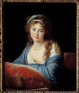 Porträt der Gräfin Catherine Vassilievna Skavronskaia (1761-1829), Ehrendame von Katharina II. von Russland von Elisabeth Louise Vigee Lebrun
