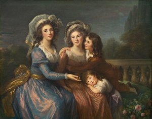 Die Marquise de Pezay und die Marquise de Rougé mit ihren Söhnen Alexis und Adrien von Elisabeth Louise Vigee Lebrun