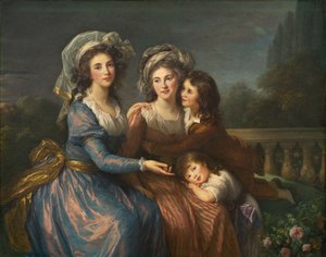 Die Marquise de Pezay und die Marquise de Rougé mit ihren Söhnen Alexis und Adrien, 1787 von Elisabeth Louise Vigee Lebrun