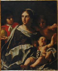 Porträt von Anna Maria Ranuzzi als Allegorie der Nächstenliebe von Elisabetta Sirani