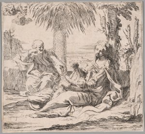 Die Rast auf der Flucht nach Ägypten