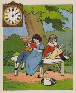 Lesezeit (Farblithografie)