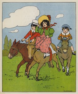 Samstag, fröhliche Zeit (Farblithografie)