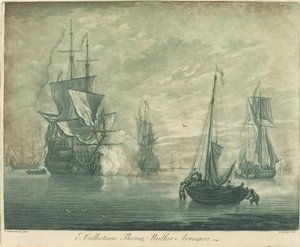 Schifffahrtsszene aus der Sammlung von Thomas Walker, 1720er Jahre von Elisha Kirkall