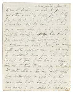 Autographenbrief an John Ruskin, Casa Giudi, Florenz, 3. Juni 1859