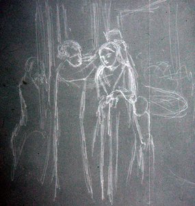 Bei der Modistin von Elizabeth Eleanor Siddal
