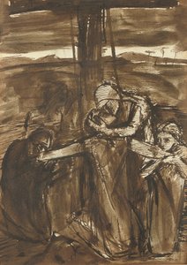 Die Kreuzabnahme, um 1834-62 von Elizabeth Eleanor (1834 62) Siddal