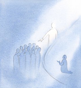 Als Christus in meine Seele eintrat, streckte er seine Hand aus und segnete alle Lieben, die ich im Gebet halte von Elizabeth Wang