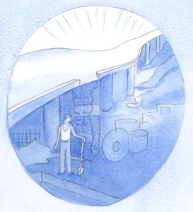 Wie ein erschöpfter Arbeiter eines Tages erstaunt auf die glänzende Straße blicken könnte, die durch seine Arbeit gebaut wurde, so werden wir eines Tages staunen, wenn Gottes 