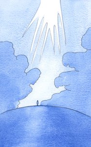 Nur eine mächtige Kraft kann Wolken über der Erde wegschieben, ebenso kann nur mächtiges kontemplatives Gebet einen 