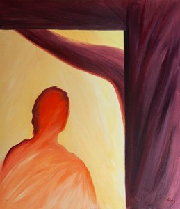 Wenn wir auf Christus am Kreuz schauen, sehen wir, dass die wahre Bedeutung der Liebe Selbsthingabe und Opfer ist, 2000 von Elizabeth Wang