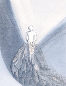 Bei der Messe, wie ein Fischer, zieht Jesus diejenigen, die ihn lieben, in sein Königreich von Elizabeth Wang