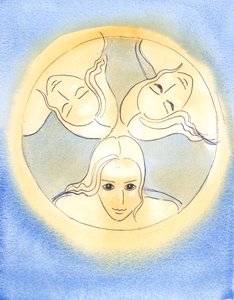 Durch dieses Bild hat der Herr eine Erinnerung daran gegeben, dass die Drei Göttlichen Personen Ein Gott sind - heilig und ungeteilt von Elizabeth Wang