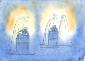 Christus und seine Mutter freuen sich, wann immer wir uns ihnen mit der Einfachheit und dem Vertrauen eines Kindes zuwenden von Elizabeth Wang