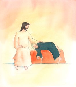 Christus ist seinen Freunden in jeder Situation nahe von Elizabeth Wang