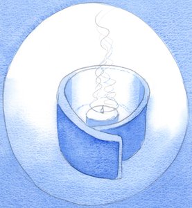 Christus wird von uns nicht durch Geschenke geehrt, sondern durch unser Einverständnis, geleert und gereinigt zu werden - wie eine Lampe, in der Christus leuchtet von Elizabeth Wang