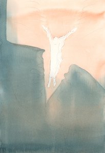 Christus springt liebevoll in die schrecklichen dunklen Tiefen unserer Herzen.