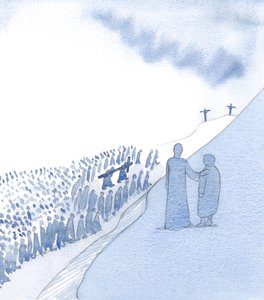 Christus schaut zärtlich auf unser Gedenken an sein heiliges Leiden. Er liebt unsere Hingabe und sieht, wie wir in Demut voranschreiten von Elizabeth Wang